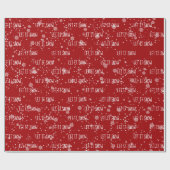 Kerstmis LAAT IT-tekst en sneeuwvlokken Cadeaupapier (Vlak)