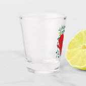 "Kerstmis laat mijn hart zingen" zingend hart Shot Glas (Links)