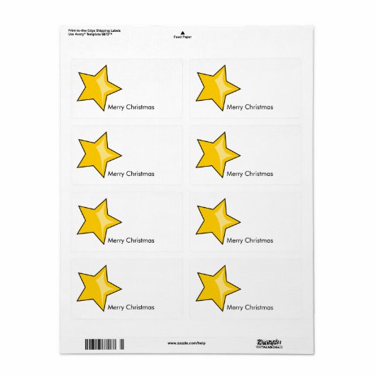 Kerstmis Label (Full Sheet)