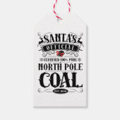 Kerstmis - Label Noordpoolsteenkool van Santa Cadeaulabel (Voorkant)