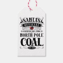 Kerstmis - Label Noordpoolsteenkool van Santa Cadeaulabel