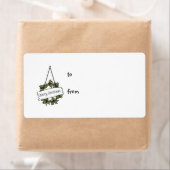 Kerstmis label of label (Insitu)