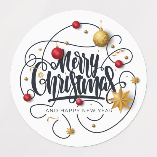 Kerstmis Labels (Design 2)