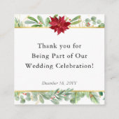 Kerstmis: Labels met een feestdag voor kerstfeestd (Achterkant)