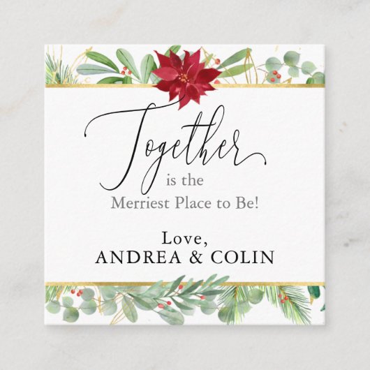 Kerstmis: Labels met een feestdag voor kerstfeestd (Voorkant)