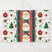 Kerstmis-labels met Sinterklaas Sparkling Wijnetiket (Enkel label)