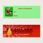 Kerstmis: Labels van herder en Speelgoed van rendi Mini Visitekaartjes (Voorkant /achterkant)