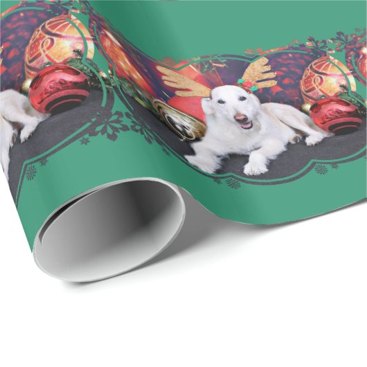 Kerstmis - LabraDoodle - Izzy Cadeaupapier (Rol Hoek)