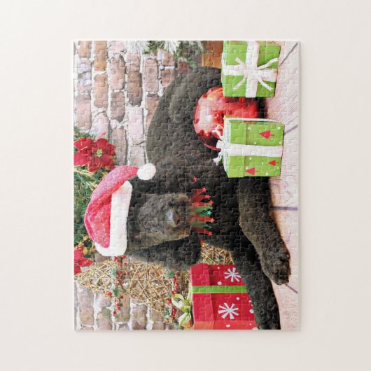 Kerstmis - LabraDoodle - Miller Legpuzzel (Verticaal)