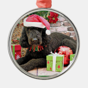 Kerstmis - LabraDoodle - Miller Metalen Ornament