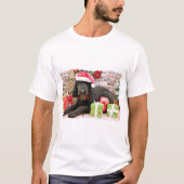 Kerstmis - LabraDoodle - Miller T-shirt (Voorkant)
