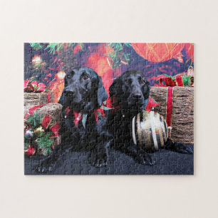 Kerstmis - Labrador - Banjo en Boomer Legpuzzel