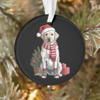 Kerstmis Labrador Retriever Hond Sinterklaas Hoed  Ornament