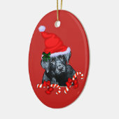 Kerstmis Labrador Retriever Keramisch Ornament (Links)