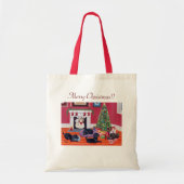 Kerstmis Labradors Tote Bag (Voorkant)