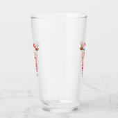 Kerstmis lachend rendiergezicht glas (Rechts)