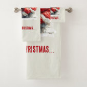 Kerstmis laden Leuke Santa ontwerp Bad Handdoek (Insitu)