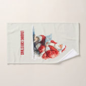 Kerstmis laden Leuke Santa ontwerp Bad Handdoek (Handdoek)
