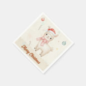 Kerstmis Lama Papieren Servetten (Hoek)