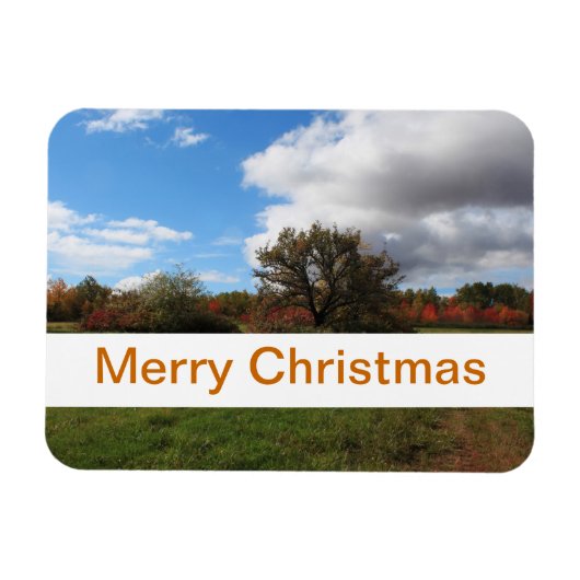 Kerstmis, landschapsfotografie magneet (Horizontaal)