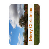 Kerstmis, landschapsfotografie magneet (Verticaal)