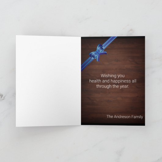 Kerstmis Lang Lood Foto Collage Kaart (Binnen)