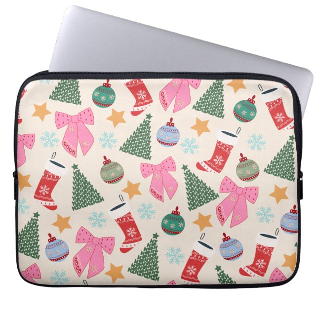 Kerstmis Laptop Sleeve (Voorkant)