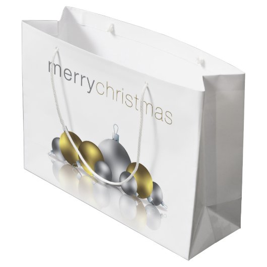 Kerstmis Large Cadeautasje (Achterkant Gekanteld)