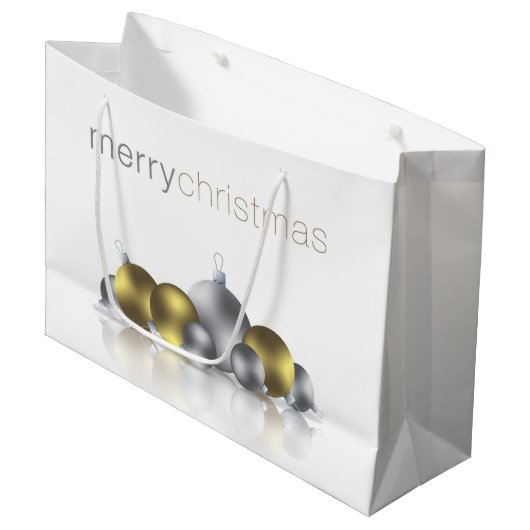 Kerstmis Large Cadeautasje (Voorkant Gekanteld)