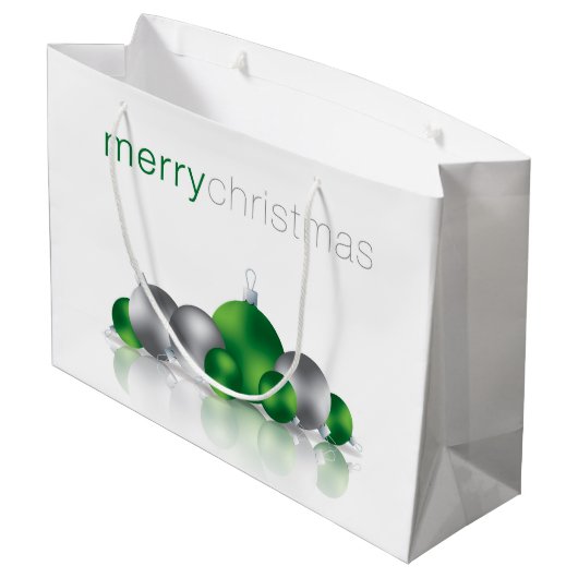 Kerstmis Large Cadeautasje (Achterkant Gekanteld)