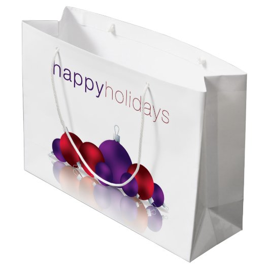 Kerstmis Large Cadeautasje (Achterkant Gekanteld)