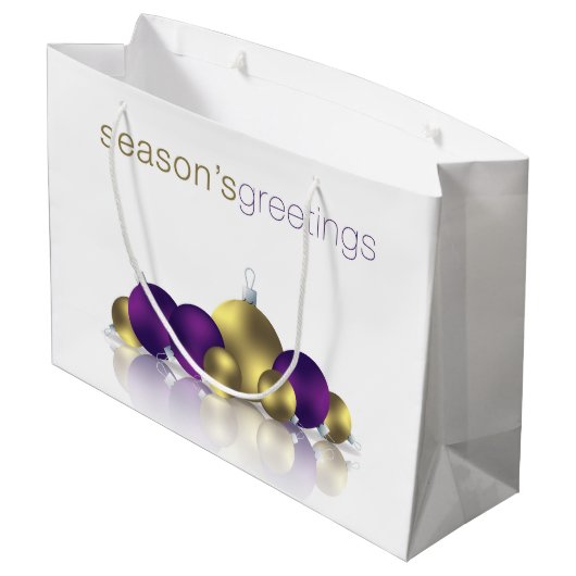 Kerstmis Large Cadeautasje (Achterkant Gekanteld)