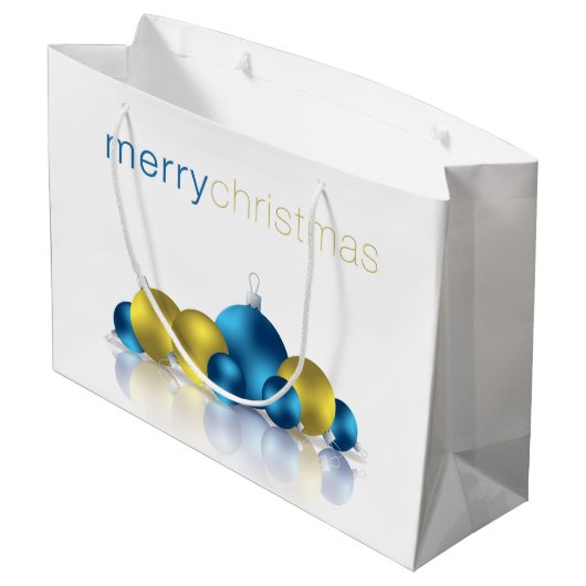 Kerstmis Large Cadeautasje (Achterkant Gekanteld)