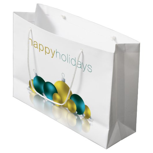 Kerstmis Large Cadeautasje (Voorkant Gekanteld)