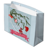 Kerstmis Large Cadeautasje (Achterkant Gekanteld)