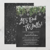 Kerstmis Laten we de Zalen Bridale Shower Kaart (Voorkant / Achterkant)