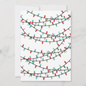 Kerstmis Laten we verlichte cocktail party Kaart (Achterkant)