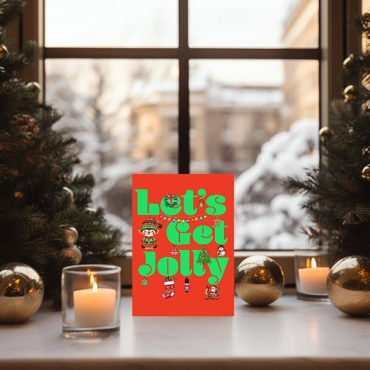 Kerstmis laten we vrolijk zijn kaart