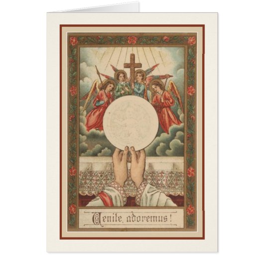 Kerstmis Latijn Mass Angels Priester Hands (Voorkant)