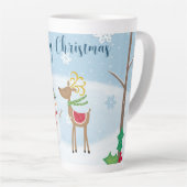 Kerstmis Latte Mok (Rechterhoek)