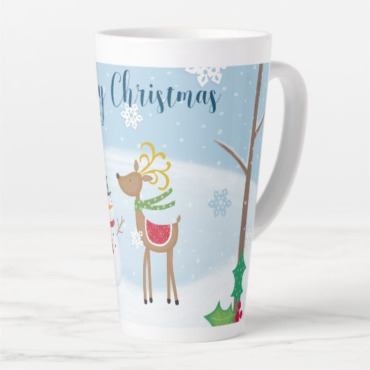 Kerstmis Latte Mok (Rechterhoek)