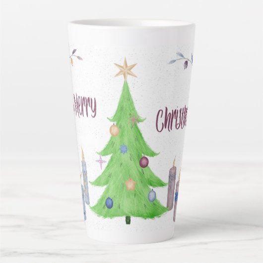 Kerstmis Latte Mok (Voorkant)