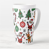 Kerstmis Latte Mok (Rechterhoek)
