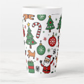 Kerstmis Latte Mok (Voorkant)