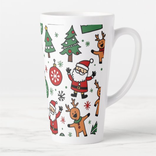 Kerstmis Latte Mok (Rechts)