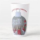 Kerstmis Latte Mok (Voorkant)
