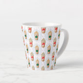 Kerstmis Latte Ogee Sneeuwvlokpatroon Mok (Rechterhoek)