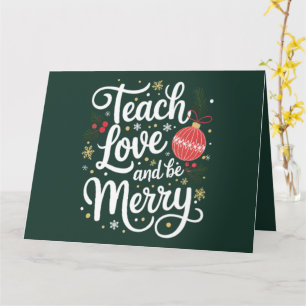 Kerstmis Leer Liefde & Wees Vrolijk Grappig Onderw Kaart