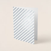 Kerstmis lege kerstkaart folie kaarten (Voorkant)