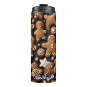 Kerstmis Leger Keramiek Patroon Thermosbeker (Voorkant)